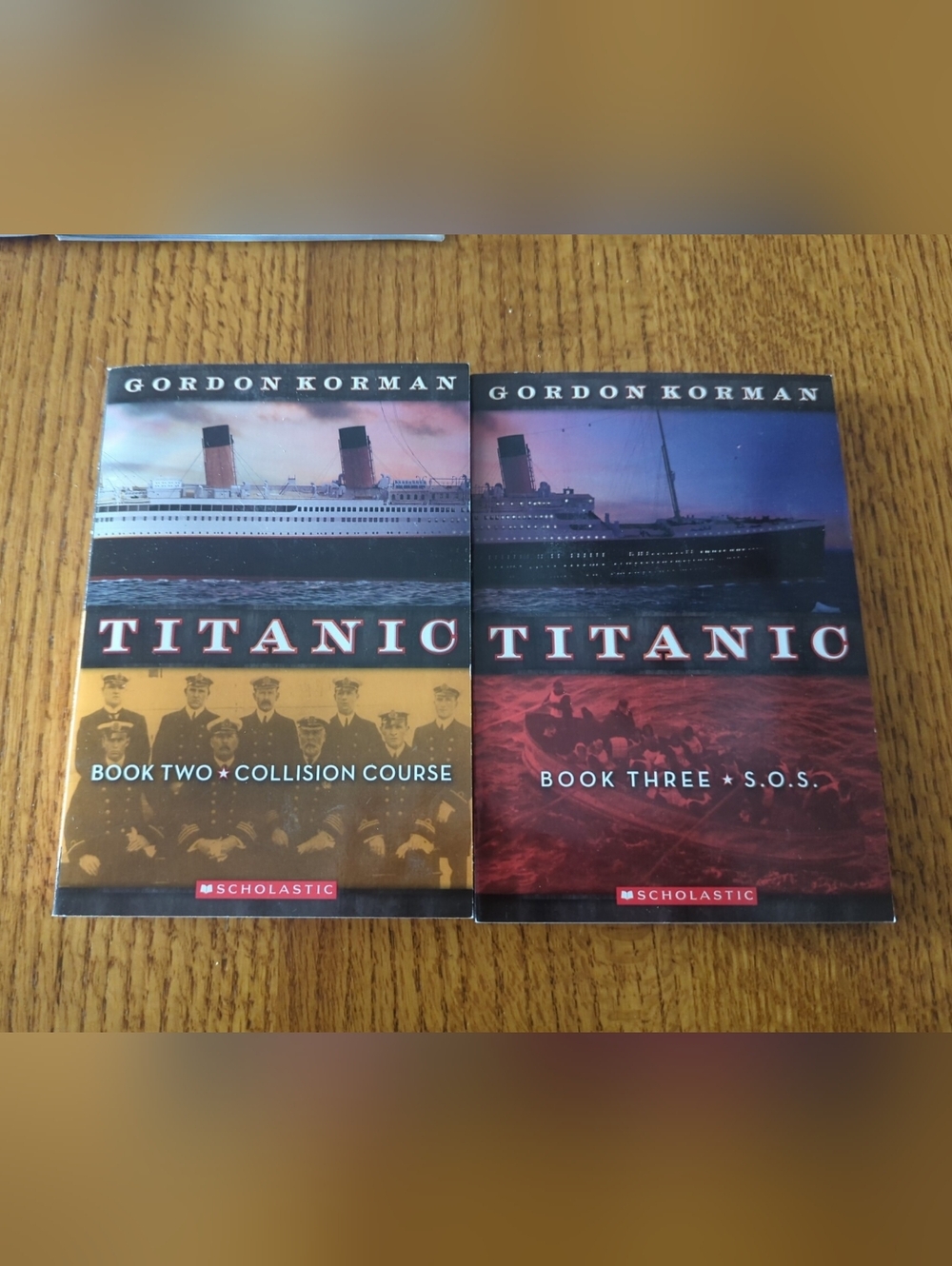 Titanic - Book Two- Collision Course & Book Three- S.O.S- Gordan Korman